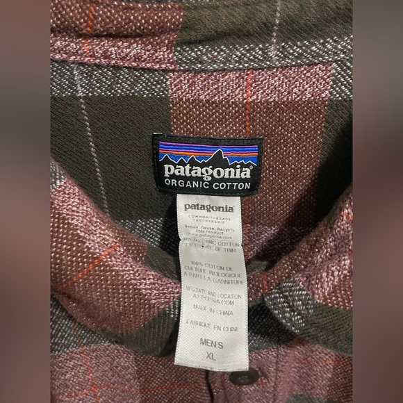 Patagonia Organic Cotton Plaid Shirt - Red and Gray - Picture 3 of 4